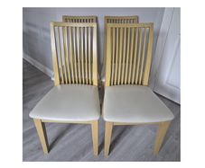4 Solid Wood Dining Chairs  Naas