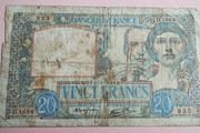 1940 20 Francs French Banknote (26055)