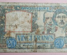 1940 20 Francs French Banknote (26055)