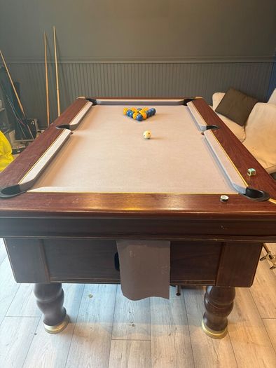6 by 3ft Slate bed pool table