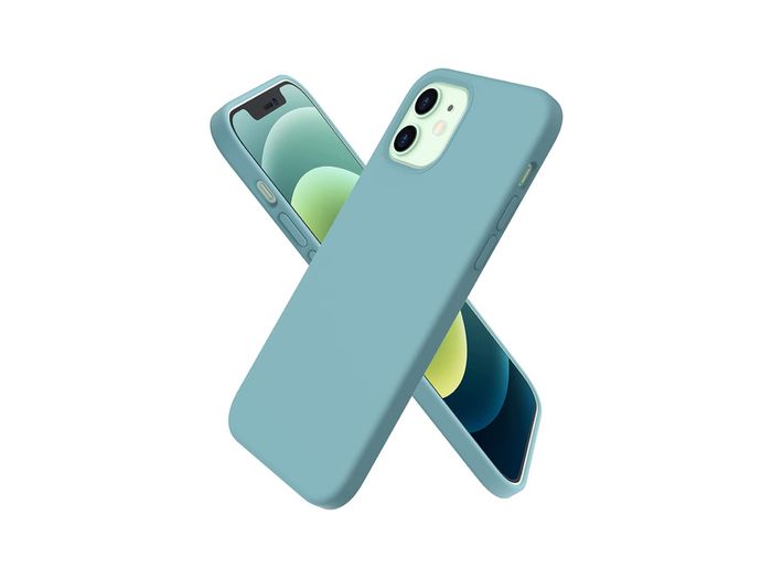 Liquid Silicone Case For iPhone 12 Mini Luxury Thin Soft Phone Cover New Cactus - FHT9IP12MLK