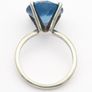 925 Silver & Blue Topaz Ring Image 6