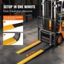 Pallet Fork Extensions, 96" Length 4.5" Width, Heavy Duty Carbon Steel Fork Extensions for Forklifts Image 2