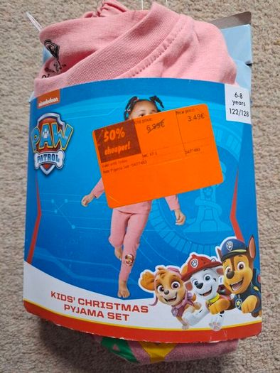 Paw Patrol Christmas Pyjama set 122/128 6-8y girls