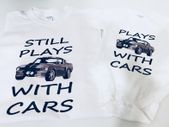 Father And Baby Set T-shirt And Bodysuit Set Dad And Son Plays With Cars Set 2