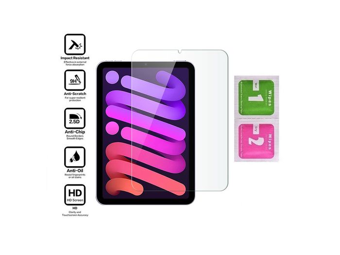For iPad Mini 6 8.3" 2021 6th Gen Tempered Glass Screen Protector Saver New - FHT34IPTG
