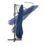 Cantilever Umbrella with Aluminium Pole 4x3 m Azure Blue Image 5
