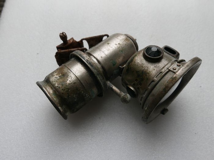 Pair Of Antique Carbide Lamps