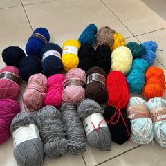 Selection of Aran wool