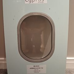 Authentic Airbus A319 Aircraft Window Panel Cyprus Airways | Reg 5B-DCX