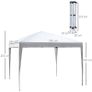 3 x 3m Pop Up Gazebo, No Side Walls, for Parties, Picnic, with Carrying Bag, White Image 2