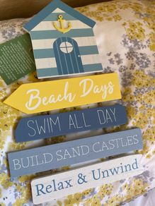 ShabbyChic Nautical Decor Set of 2 Items 12e