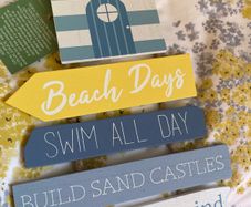 ShabbyChic Nautical Decor Set of 2 Items 12e