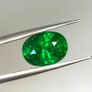 IGI Certified Ultra Rare 3.45ct Intense Green Tsavorite Garnet. Gold standard by IGI. Retail value when set between 12,000 to 15,000 euros. Image 3