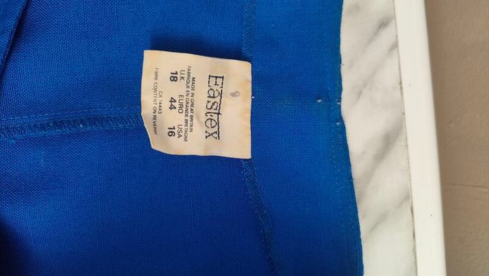 Vintage Royal blue Eastex Short sleeve blazer