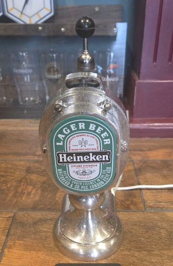 Rare 70's Heineken beer tap