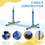 Height Adjustable Gymnastics Horizontal Bar For Kids Home Gym Training Children Junior Kip High Bar Fitness Blue Image 4