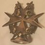 Rare antique 1920s Maltese Cross car mascot, D18 post 6e Image 2