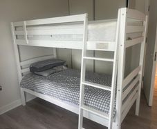 White double bunkbed