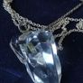 Vintage Crystal by Wedgwood pendant sterling silver chain Image 4