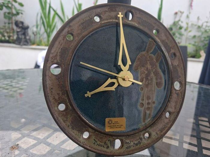 Lovely Louis Mulcahy Pottery Wall Clock handmade in Dingle