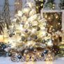 64-Pack Mini Christmas Ball Ornaments with Strings, 30mm/1.18-Inch Small Baubles, Shatterproof Plastic Christmas Bulbs, Hanging Decorations for Xmas Tree, Wreath, Garland Image 9