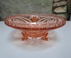 Vintage pink glass bowl