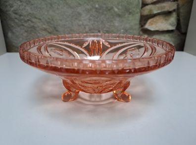 Vintage pink glass bowl