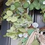 Faux eucalyptus wreath ,mixed foliage and bow detail Image 7
