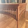 Large vintage rattan and wicker coffee table Image 6