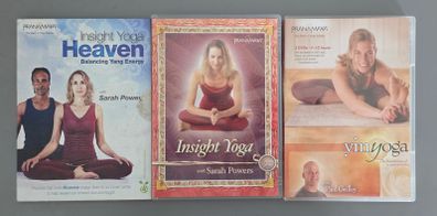 4 x Rare Yoga DVDs - Sarah Powers, Paul Grilly