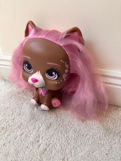 VIP Pets Mega Pet Dog Nyla Toy Figure Head  IMC Toys approx. 21 cm. Used Please see photos