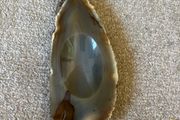 Vintage Polished Agate Ashtray