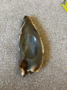 Vintage Polished Agate Ashtray