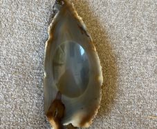 Vintage Polished Agate Ashtray