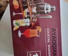 Stainless Steel Cocktail Mixing Set with Stand 12 Pieces Bar Tool Kit NEW