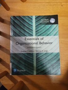 Essentials of Organizational Behaviour
