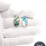 Vintage Abalone Sterling Silver Clip On Earrings Image 7