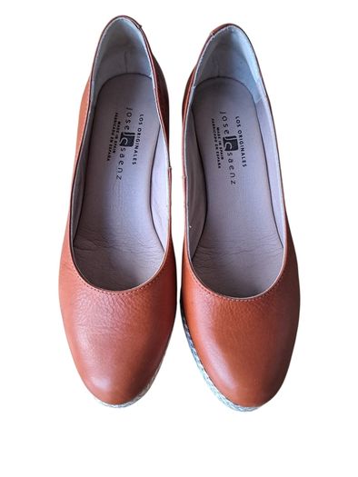 Josef Saenz leather wedge heels
