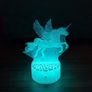 3D Unicorn LED Night Light - RGB Color Changing remote control Image 2