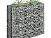 Gabion Raised Bed Galvanised Steel 90x30x90 cm