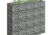 Gabion Raised Bed Galvanised Steel 90x30x90 cm