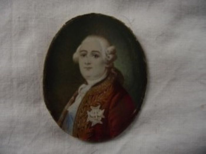 Miniature Watercolour Portrait of Louis XVI - Circa 1800's