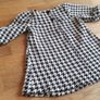 Next Girls Baby Black White Hounds Tooth Dress Age 3 to 6 Mths Image 4