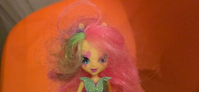 Equestria Girls Rainbow Rocks Neon Fluttershy Doll MLP G4 My Little Pony 2014