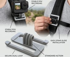 Action camera GoPro backpack strap mount