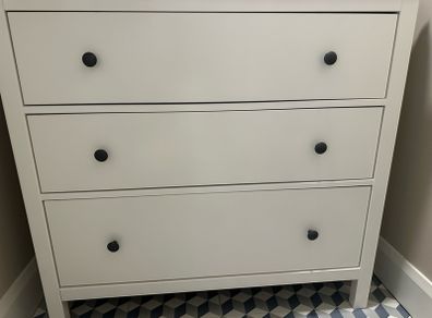 Hemnes Ikea Chest of 3 drawers white