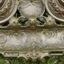 Antique Ornate Brass Double Inkwell Desk Stand Image 5