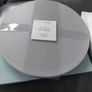 Sets of 4 circular placemats. Grey / duck egg. Image 3