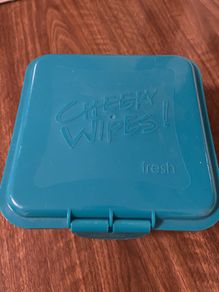 Empty Cheeky Wipes box